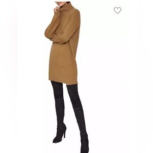 NWT BCBGMAXARIA Rib-Knit Turtleneck Sweater Dress